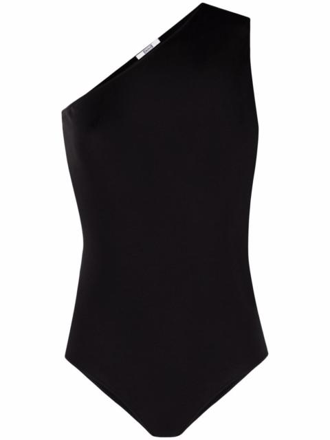 one-shoulder asymmetrical bodysuit