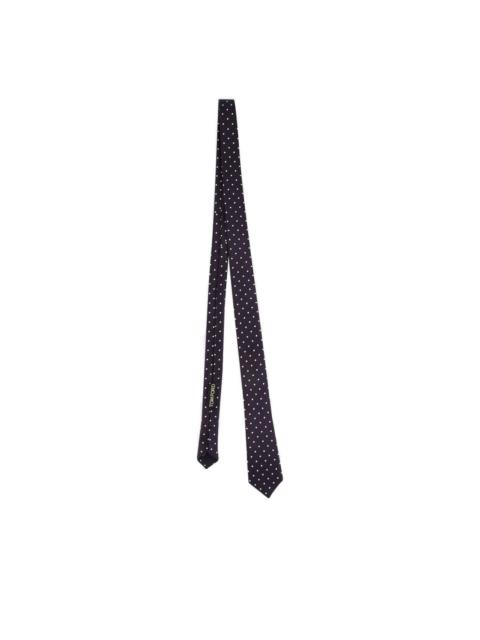 polka-dot silk tie