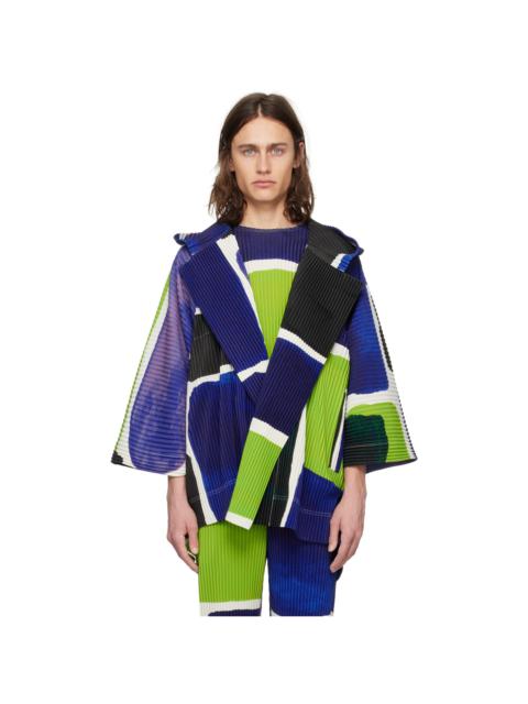 Blue & Green Landscape Jacket