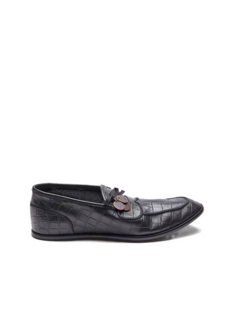 coin-embellished loafers