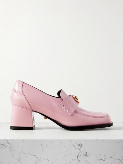 Alia Embellished Patent-leather Loafers
