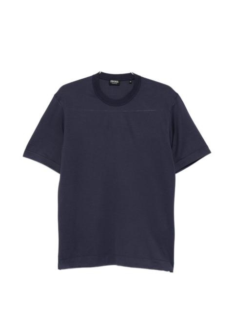 crewneck stripe T-shirt