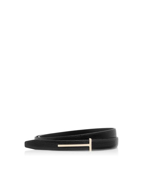 SUPPLE GRAIN LEATHER SLIM T BELT