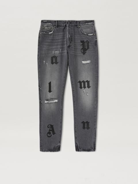 LOGO PATCH CLASSIC DENIM PANTS