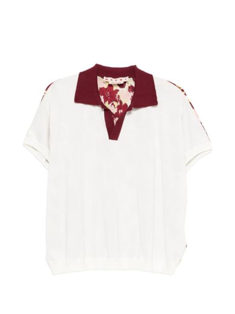 floral-print T-shirt