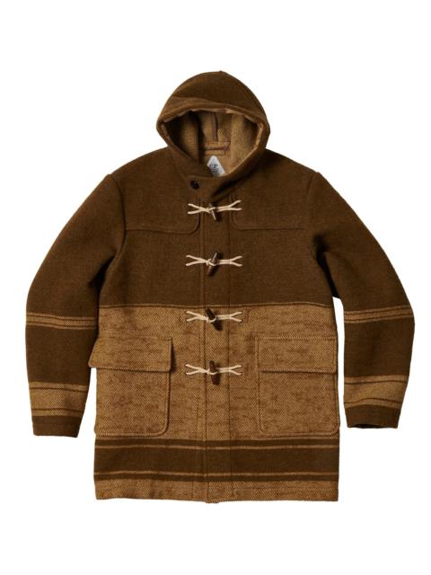 PALACE C.P. COMPANY DUFFEL JACKET RUBBER WOOL BROWN