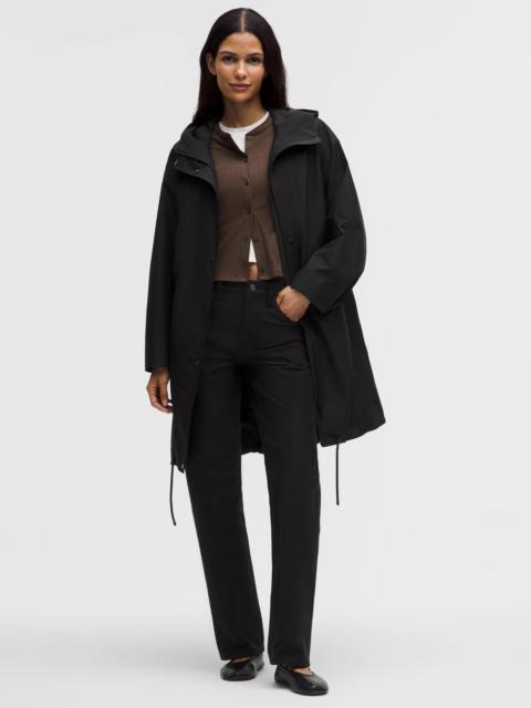 Oversized Cocoon Rain Coat