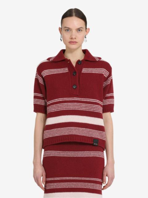 SHORT-SLEEVED STRIPED POLO SHIRT