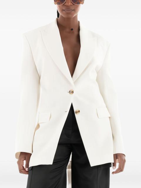 open-back single-breasted blazer