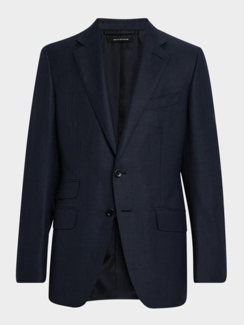 Men's O Connor Sharkskin Single-Breasted Sport Coat