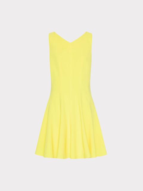 Sleeveless Stretch Cady Fit And Flare