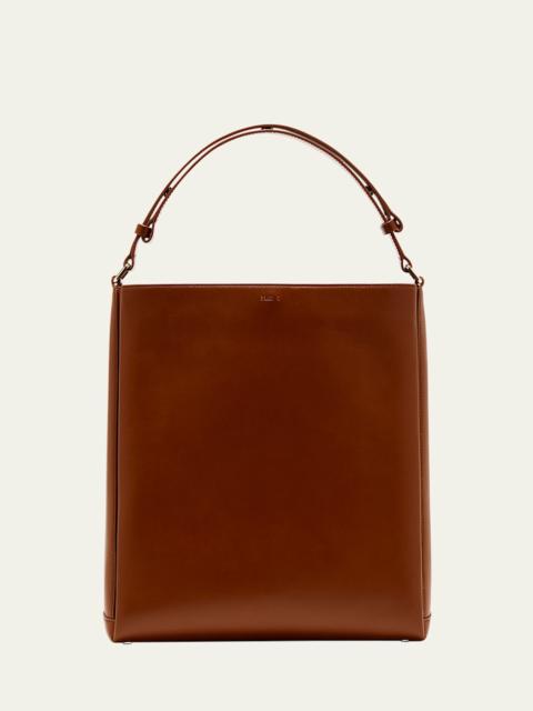 Folded Tote Bag in Vitello Leather