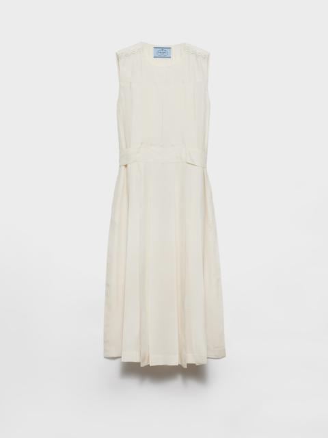 Pongé silk dress