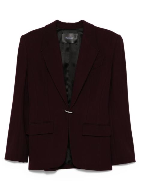 single-breasted wool jacket