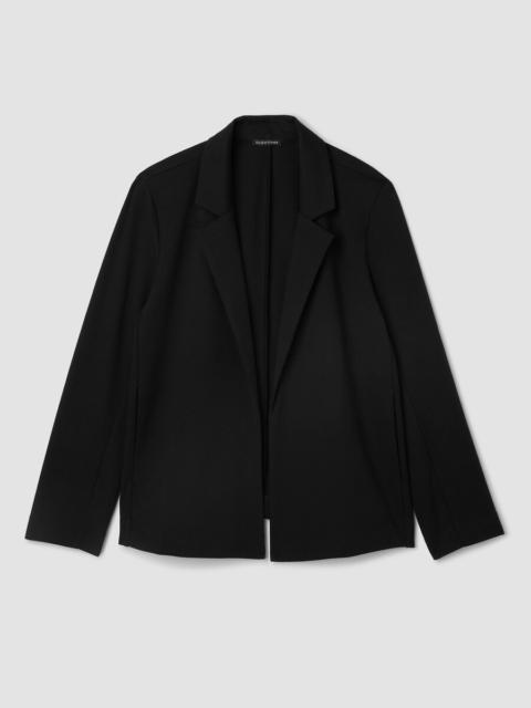 Cotton Blend Ponte Blazer