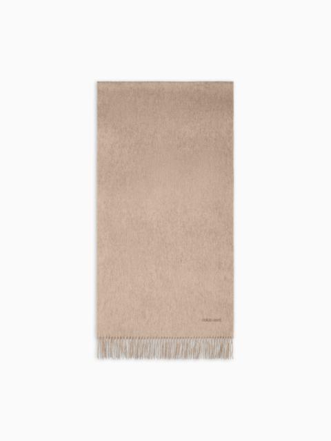 CASHMERE STOLE WITH FRINGING