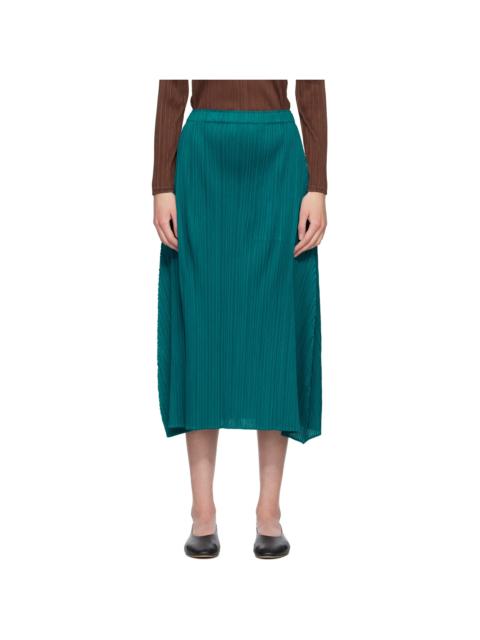 Blue Monthly Colors October Maxi Skirt