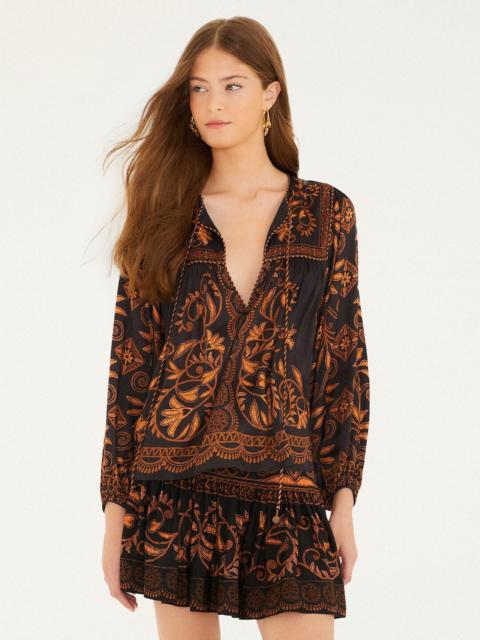 Black Cornely Ainika Lenzing™ Ecovero™ Viscose Mini Skirt