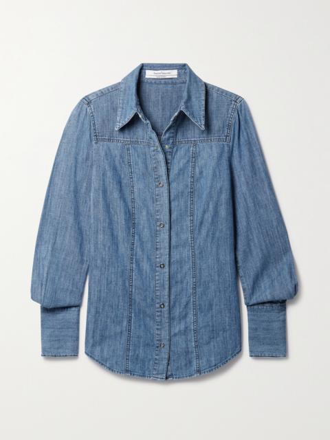 + Net Sustain Organic Cotton-chambray Shirt