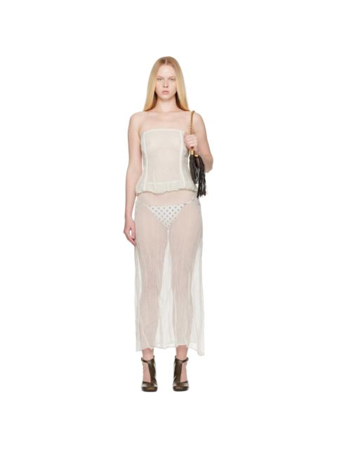 【関税込み】Paloma Wool オフホワイト Mansi マキシワンピース paloma wool Off-White Mansi Maxi Dress | REVERSIBLE