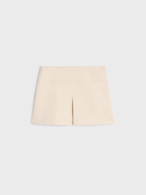 trapeze mini skirt in cashmere tweed