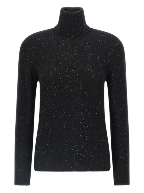 sequin turtleneck sweater