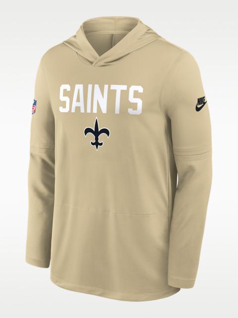 New Orleans Saints Pass Accuracy Men's Nike Dri-FIT NFL Long-Sleeve Hooded Top
