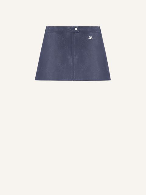 REEDITION VINYL MINI SKIRT