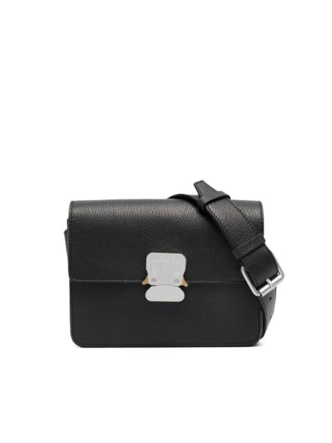 grained leather belt bag