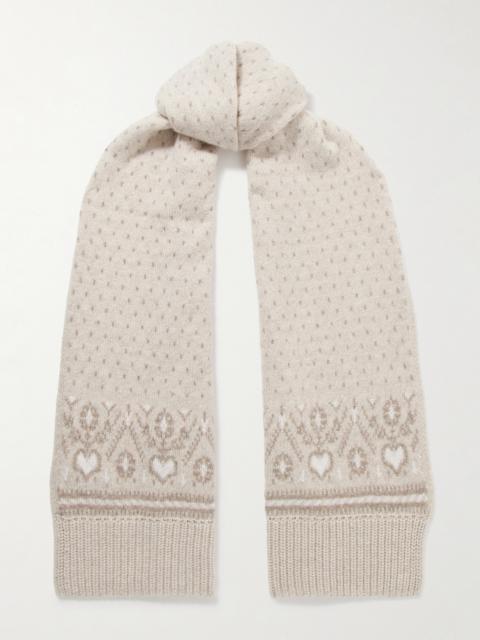 Lucerne Fair Isle Cashmere Scarf