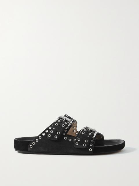 Lennyo Studded Suede Slides