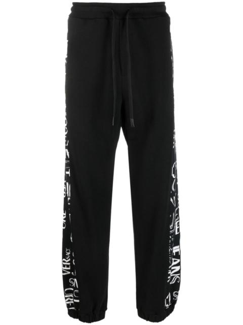 logo-print cotton track pant