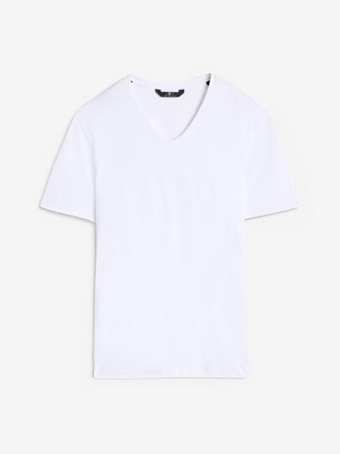 Luxe Performance V-Neck Tee in White