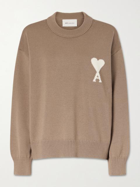 Intarsia Wool And Cotton-blend Sweater