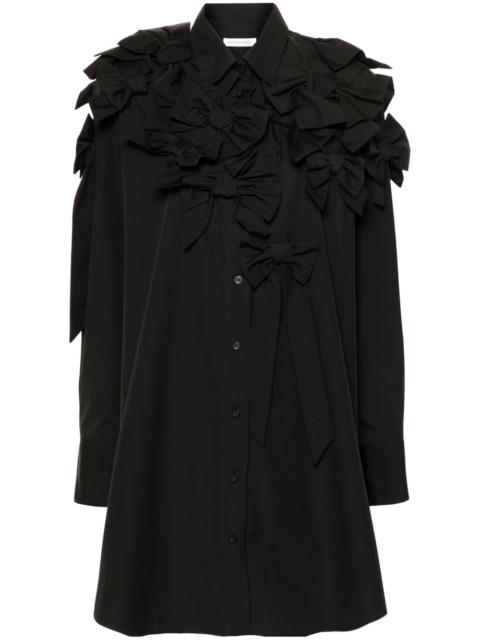 bow-detail shirt dress