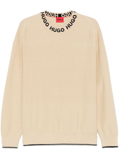 logo-collar sweater