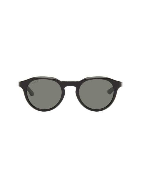 Black Institutional Logo Sunglasses