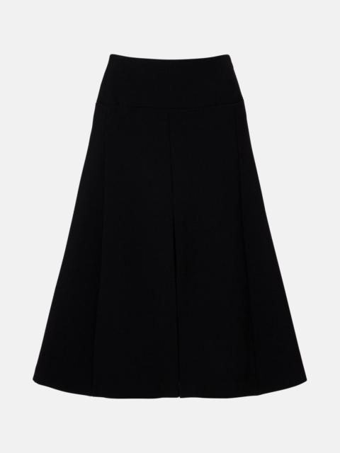 Pleated midi skirt