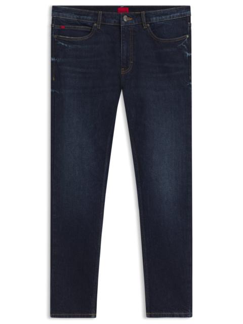 EXTRA-SLIM-FIT JEANS IN BLUE STRETCH DENIM