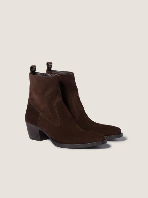 Suede ankle boots
