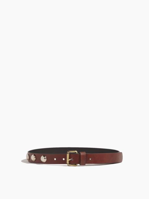 Studded Hip Belt in Saddle