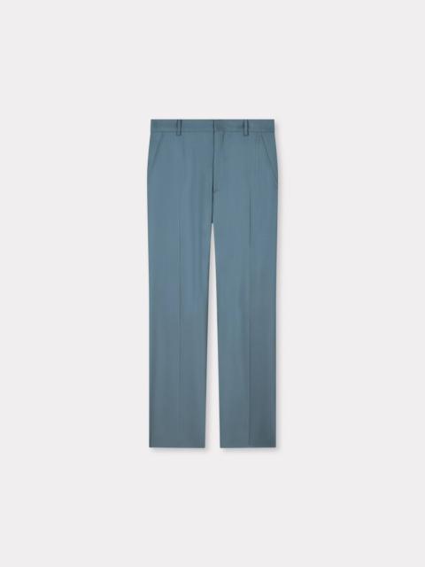 Straight tailored pants in virgin wool
