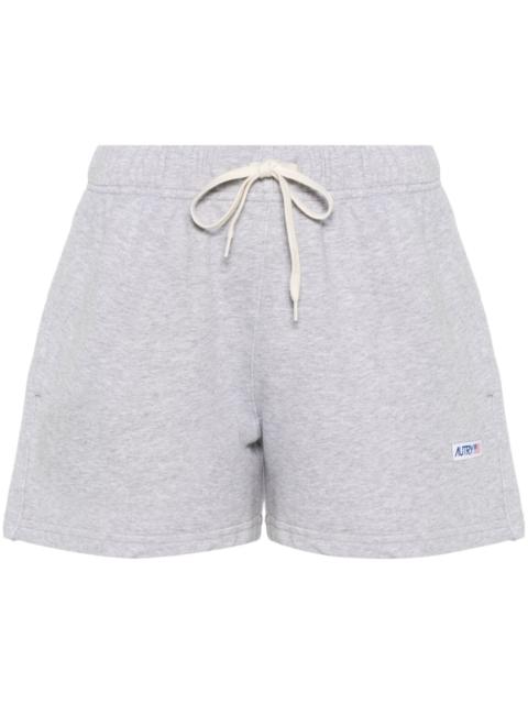 logo-patch cotton shorts
