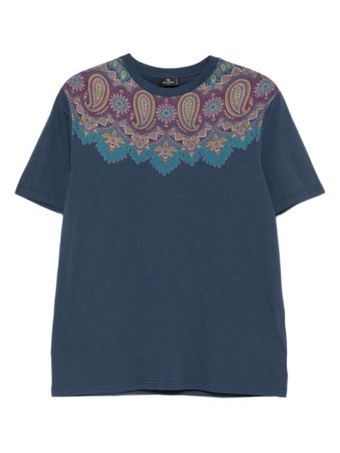 paisley-print cotton T-shirt