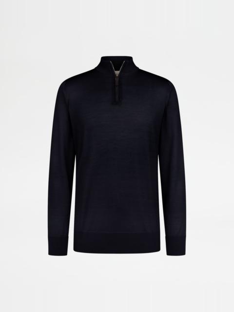 PULLOVER IN T15 WOOL - BLUE