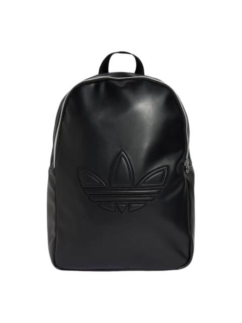adidas Polyurethane Trefoil Outline Backpack 'Black' IY4056