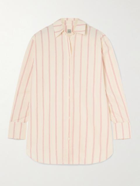 Striped Cotton And Silk-blend Shirt