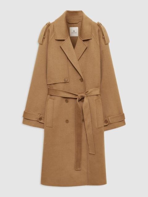 Rickie Maxi Trench - Camel Cashmere Blend