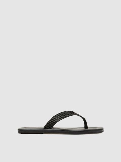 Lattice Weave Thong - Black