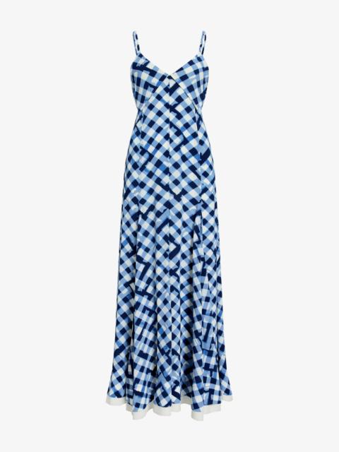 June Dress in Printed Crepe De Chine